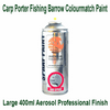 Carp Porter Spray Paint 400ml | Monster Carp Green | Rust-Proof Finish Fishing gear spray paint in Monster Carp Green – rust-resistant and ideal for barrows, rods, and frames.