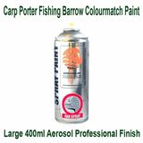 Carp Porter Spray Paint 400ml | Monster Carp Green | Rust-Proof Finish Fishing gear spray paint in Monster Carp Green – rust-resistant and ideal for barrows, rods, and frames.