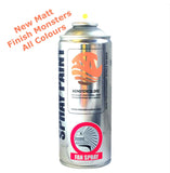 Monster Matt Spray Paint | Ultra Coverage, 400ml Can High-quality matt spray paint for metal, wood, and plastic surfaces – durable and UV-resistant.