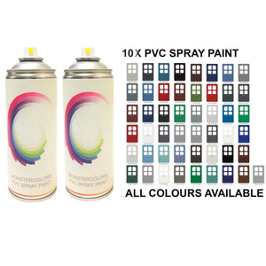 Image Title 10 x PVC Spray Paint Matt Finish Save £££ - monster-colors