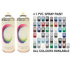 4 x PVC Spray Paint Gloss Finish Save £££ 4 x PVC Spray Paint Gloss Finish Save £££ - monster-colors
