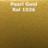 Monstercolors™ Pearl Metallic PVC Spray Paint – 400ml Color swatch of Monstercolors™ pearl metallic PVC spray paint in Pearl Gold 1036