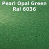 Monstercolors™ Pearl Metallic PVC Spray Paint – 400ml Color swatch of Monstercolors™ pearl metallic PVC spray paint in Pearl Opal Green 6036