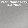 Monstercolors™ Pearl Metallic PVC Spray Paint – 400ml Color swatch of Monstercolors™ pearl metallic PVC spray paint in Pearl Mouse Grey 7048