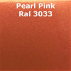 Monstercolors™ Pearl Metallic PVC Spray Paint – 400ml Color swatch of Monstercolors™ pearl metallic PVC spray paint in Pearl Pink 3033