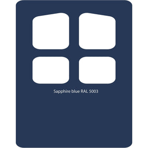 Image Title Color swatch of Monstercolors™ spray paint in Sapphire Blue RAL 5003