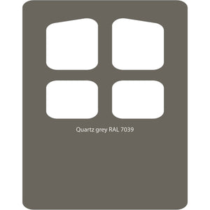 Image Title Color swatch of Monstercolors™ spray paint in Quartz Grey RAL 7039