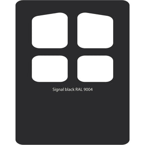 Image Title Color swatch of Monstercolors™ spray paint in Signal Black RAL 9004