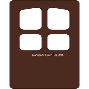 Image Title Color swatch of Monstercolors™ spray paint in Mahogany Brown RAL 8016