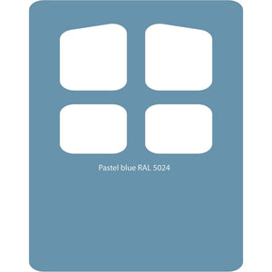 Image Title Color swatch of Monstercolors™ spray paint in Pastel Blue RAL 5024