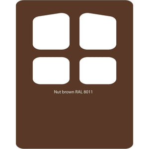 Image Title Color swatch of Monstercolors™ spray paint in Nut Brown RAL 8011