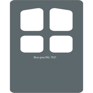 Image Title Color swatch of Monstercolors™ spray paint in Blue Grey RAL 7031