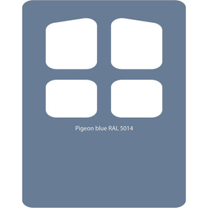 Image Title Color swatch of Monstercolors™ spray paint in Pigeon Blue RAL 5014