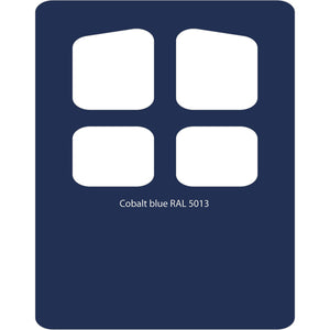 Image Title Color swatch of Monstercolors™ spray paint in Cobalt Blue RAL 5013