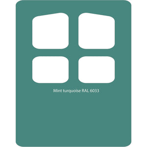 Image Title Color swatch of Monstercolors™ spray paint in Mint Turquoise RAL 6033