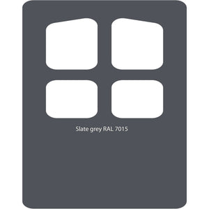 Image Title Color swatch of Monstercolors™ spray paint in Slate Grey RAL 7015