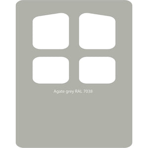 Image Title Color swatch of Monstercolors™ spray paint in Agate Grey RAL 7038