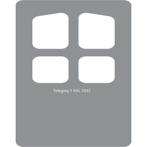 Image Title Color swatch of Monstercolors™ spray paint in Telegrey 1 RAL 7045
