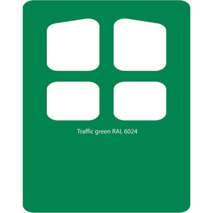 Image Title Color swatch of Monstercolors™ spray paint in Traffic Green RAL 6024