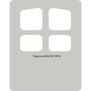 Image Title Color swatch of Monstercolors™ spray paint in Papyrus White RAL 9018