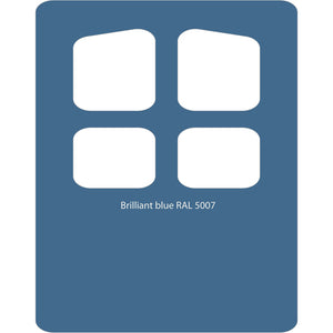 Image Title Color swatch of Monstercolors™ spray paint in Brilliant Blue RAL 5007
