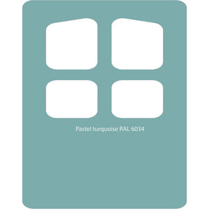 Image Title Color swatch of Monstercolors™ spray paint in Pastel Turquoise RAL 6034