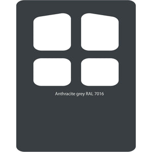 Image Title Color swatch of Monstercolors™ spray paint in Anthracite Grey RAL 7016
