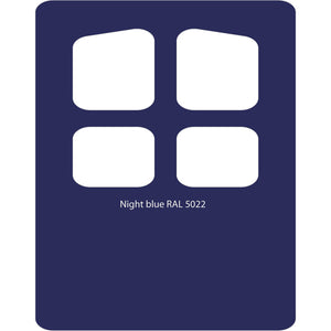 Image Title Color swatch of Monstercolors™ spray paint in Night Blue RAL 5022