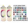 2 x PVC Spray Paint Gloss Finish Save £££ - monster-colors