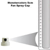 White & Black Fan Cap 5cm Spray White & Black Fan Cap 5cm Spray - monster-colors