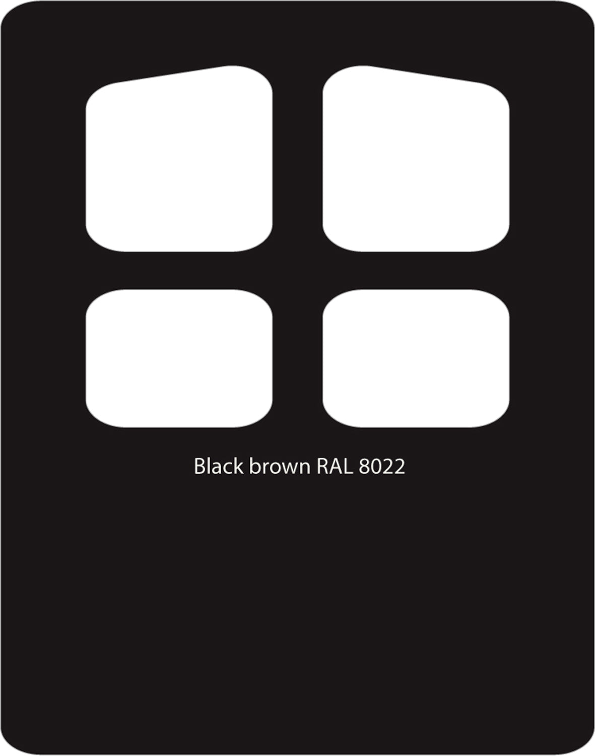 Black Brown 8022 PVC Paint Monstercolors