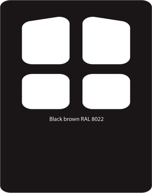 Black Brown 8022 PVC Paint Monstercolors