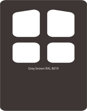 Grey Brown 8019 PVC Paint Monstercolors