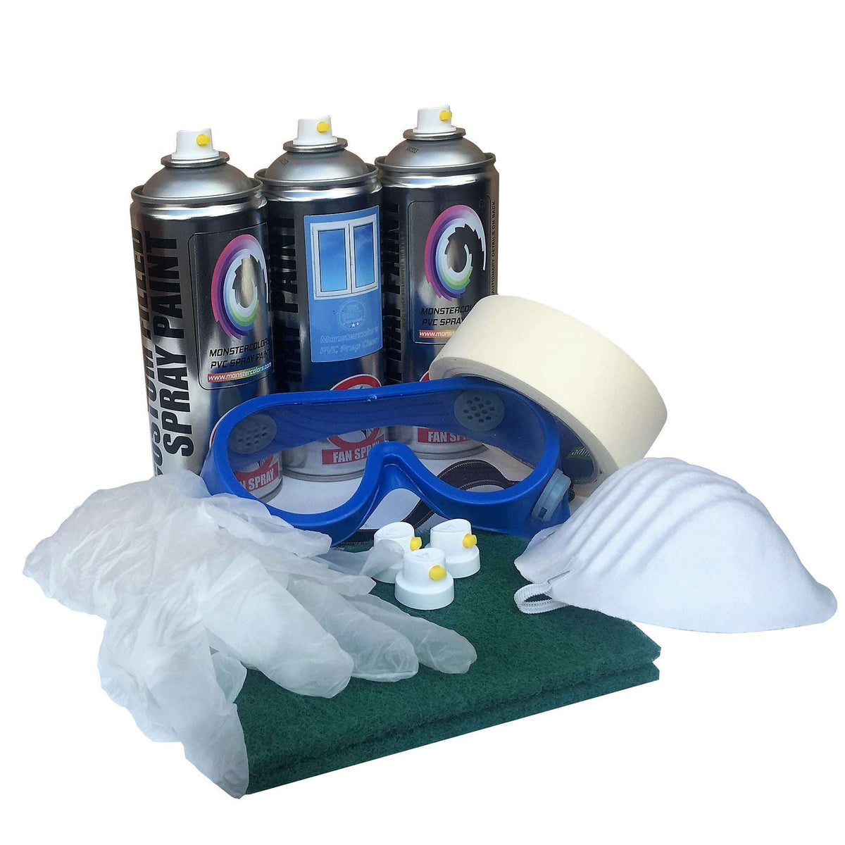 2-Can PVC Matt Restoration Kit | uPVC Window & Door Paint – Monstercolors