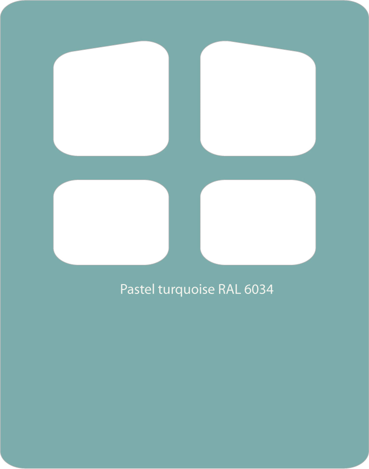 Pastel Turquoise 6034 PVC Paint Monstercolors