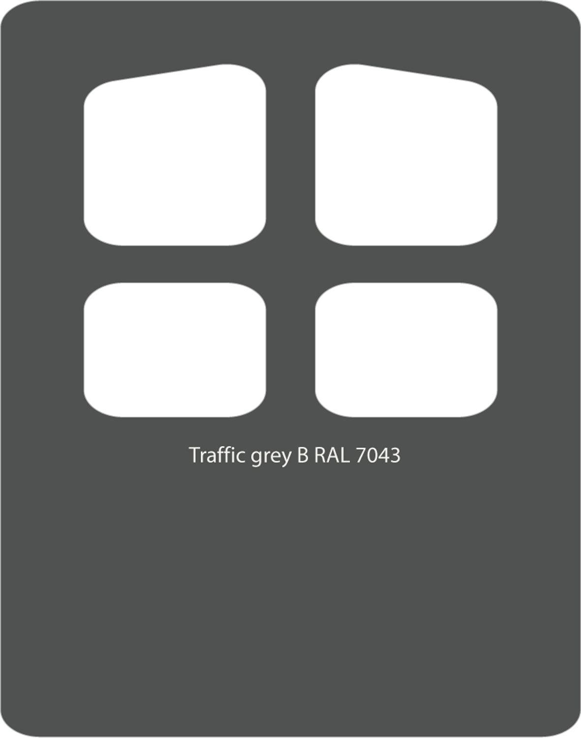 Traffic Grey B 7043 PVC Paint Monstercolors