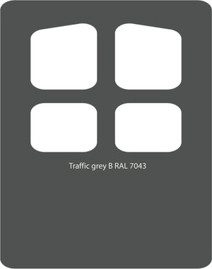 Traffic Grey B 7043 PVC Paint Monstercolors