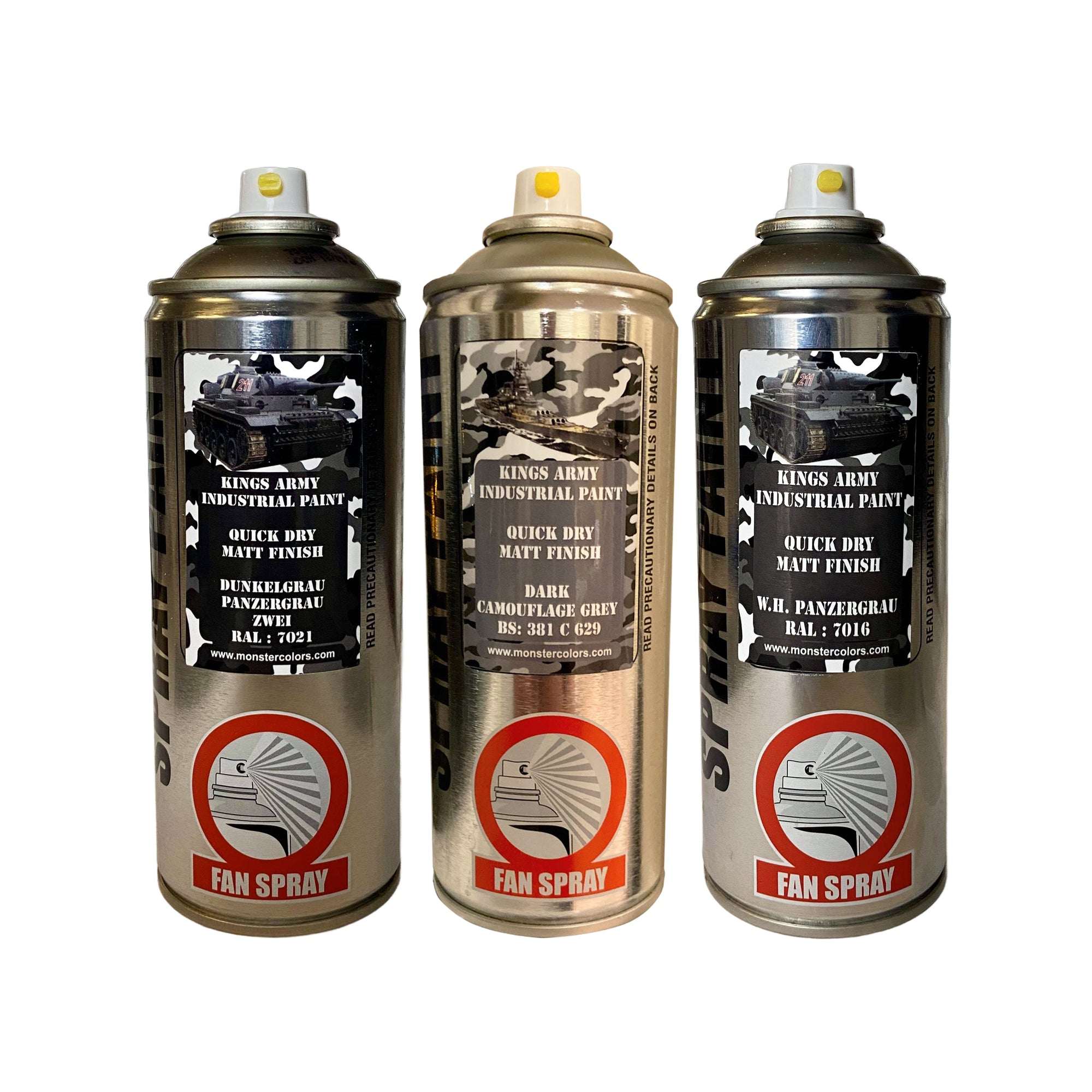 Panzer Pack Panzer Panzer Zwei Dk Camo Grey Military Spray Paint Monstercolors