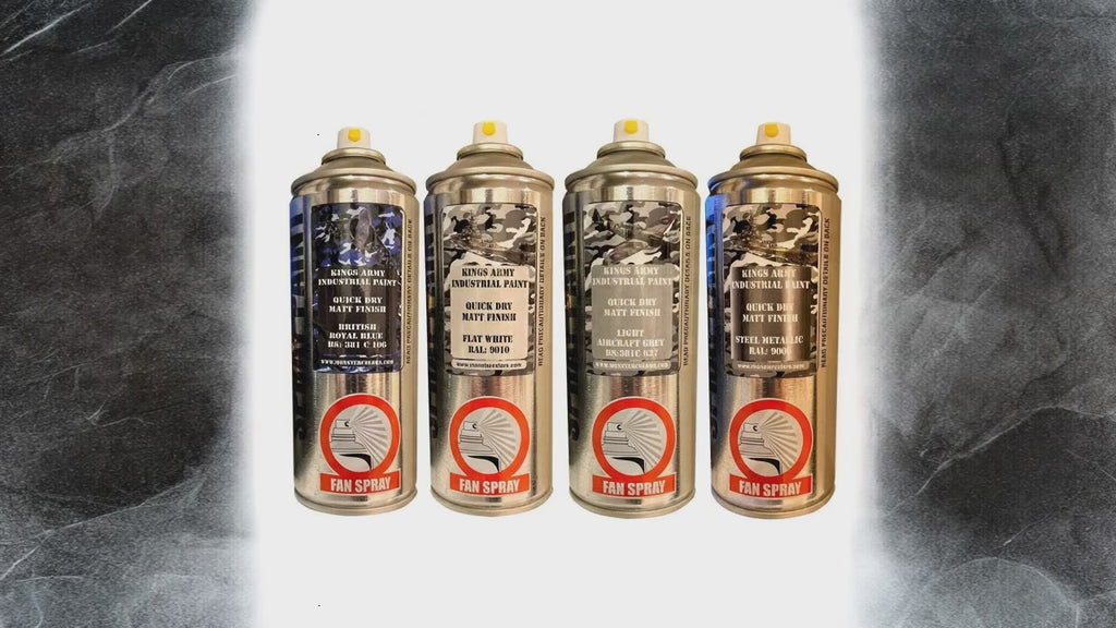Kings Army Navy Battle Spray Paint | 4-Can Professional Pack | 400ml
