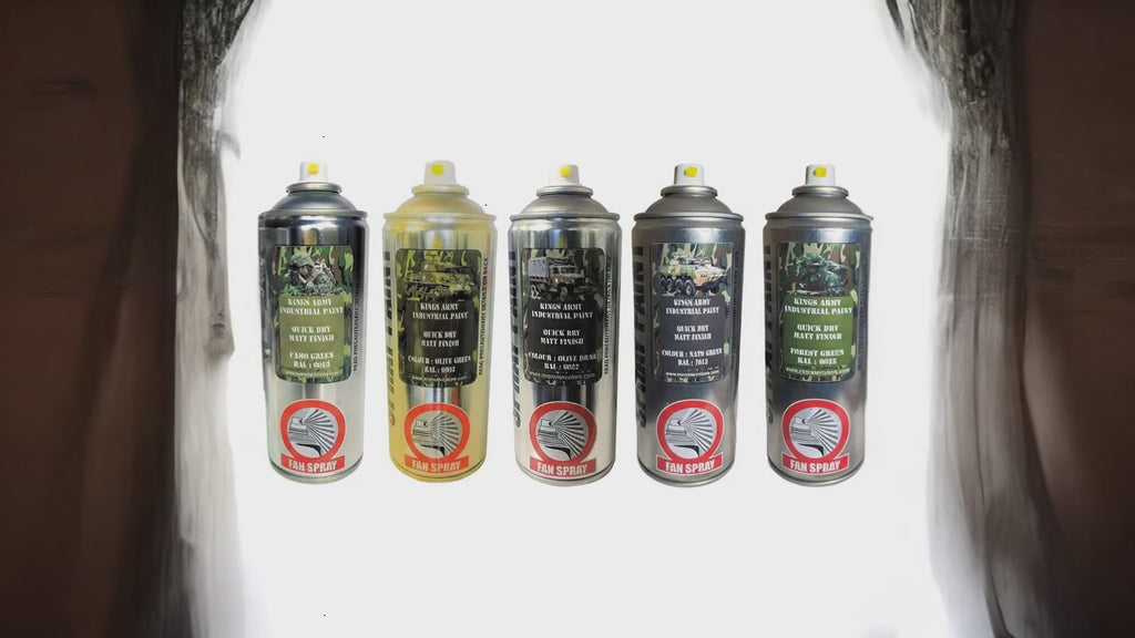 Kings Army Ultimate Jungle Spray Paint Five Pack – Professional 400ml Matte Finish