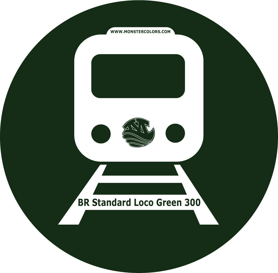 BR Standard Loco Green 300 Railway Coloured Paint Monstercolors