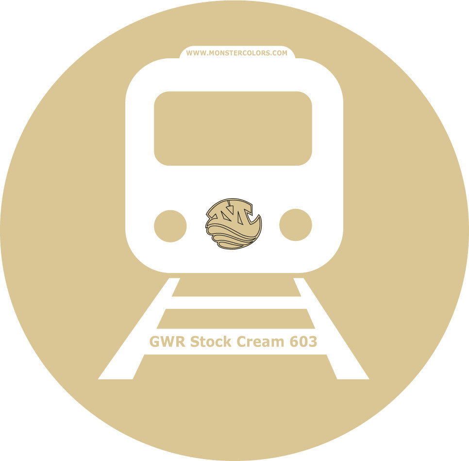 GWR Stock Cream 603 Railway Coloured Paint Monstercolors