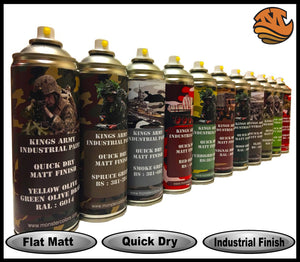 Kings Army Khaki Green No.3 Spray Paint - WWII British Military Matte Finish UK - Monstercolors 