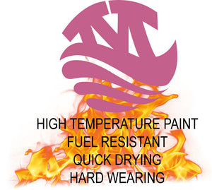 Monstercolors™ High Temp Spray Paint – Matte Light pink 3015, 400ml, heat resistant to 180°C for metal, engines, calipers, radiators