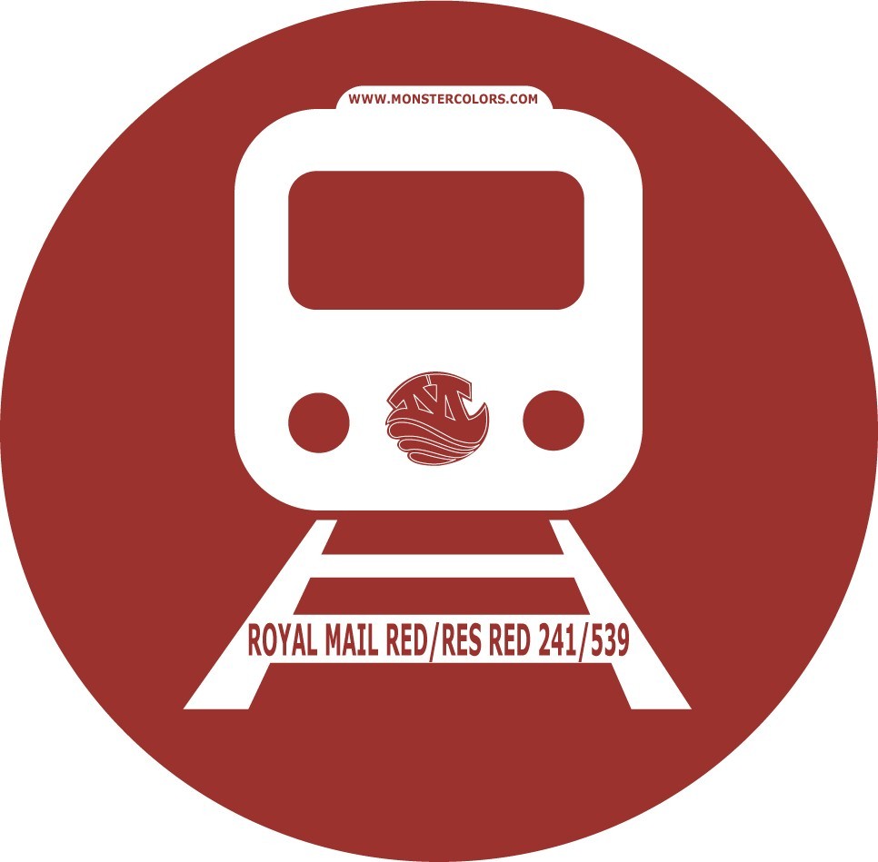 ROYAL MAIL RED RES RED 241 539 Railway Coloured Paint Monstercolors