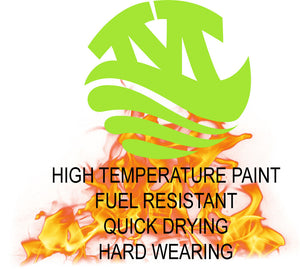Monstercolors™ High Temp Spray Paint – Gloss Kelp green, 400ml, heat resistant to 180°C for metal, engines, calipers, radiators