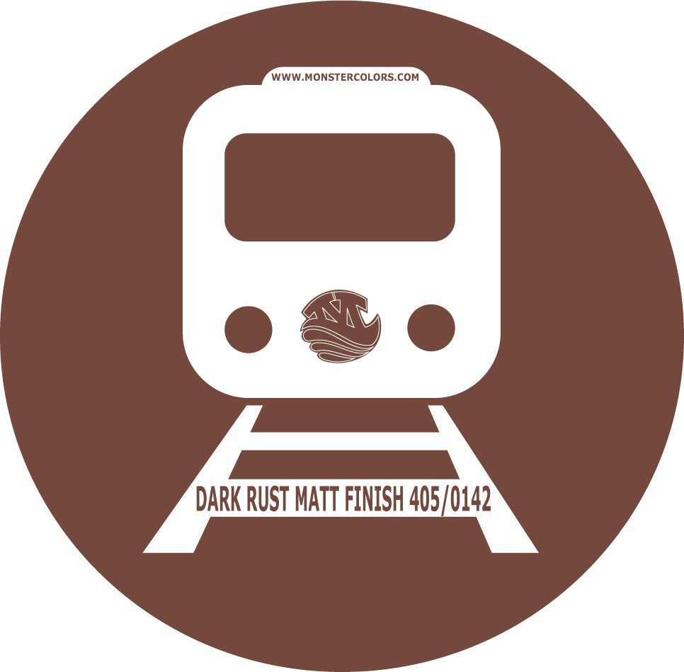 DARK RUST MATT FINISH 405 0142 Railway Coloured Paint Monstercolors