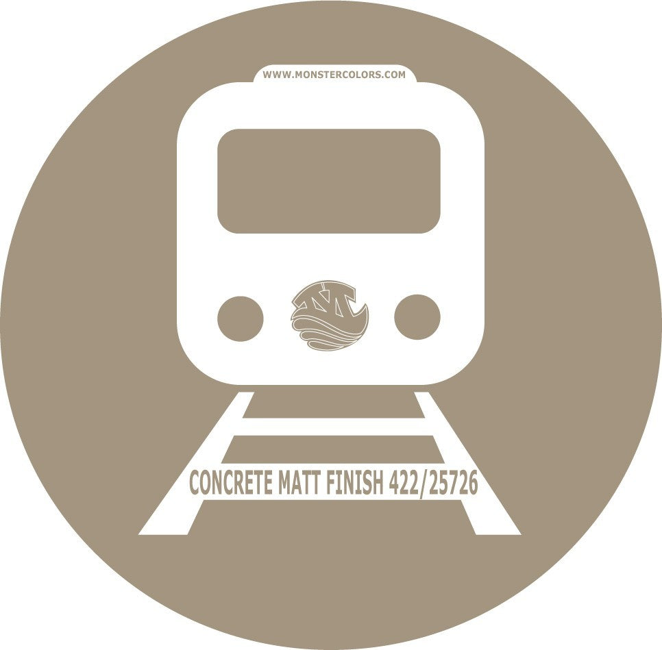 CONCRETE MATT FINISH 422 25726 Railway Coloured Paint Monstercolors