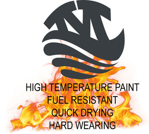 Monstercolors™ High Temp Spray Paint – Gloss Anthracite grey 7016, 400ml, heat resistant to 180°C for metal, engines, calipers, radiators