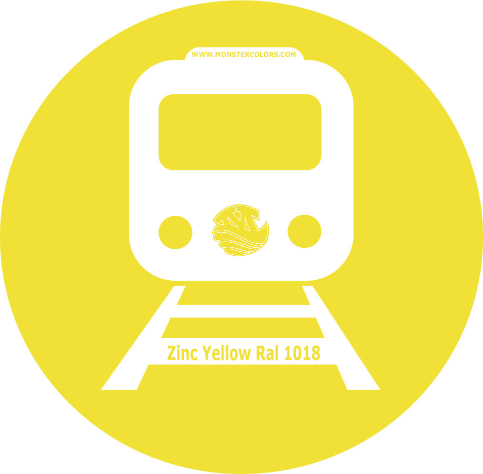 Zinc Yellow 1018 Railway Coloured Paint Monstercolors